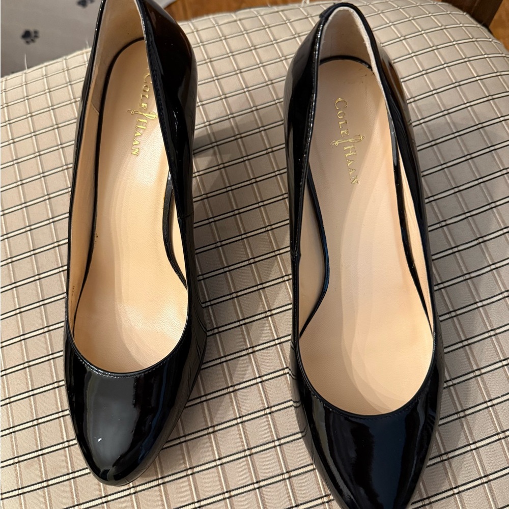 Cole Haan Black Patent Leather Heels - Picture 2 of 11